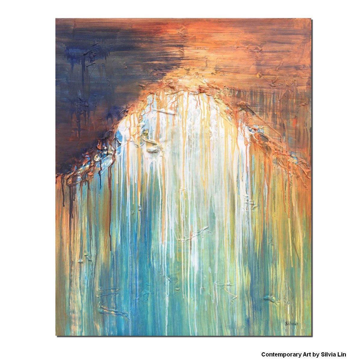 Abstract oil paintings on canvas for sale, big paintings for sale L488 –  LargeArtCanvas