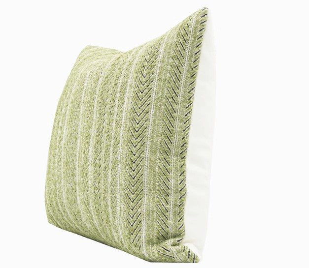 Large Green Square Modern Throw Pillows for Couch, Large Throw Pillow