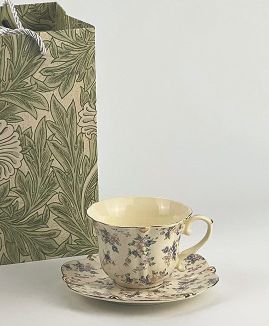 Unique Afternoon Tea Cups and Saucers in Gift Box, Royal Bone China Po –  Paintingforhome