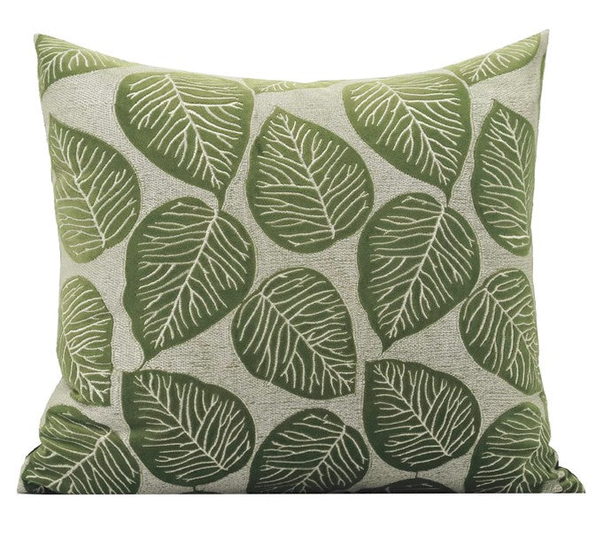 Large Green Square Modern Throw Pillows for Couch, Large Throw