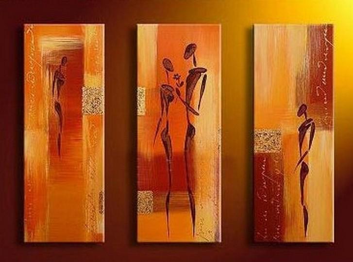 Love Tree Painting, Acrylic Painting for Living Room, 3 Piece