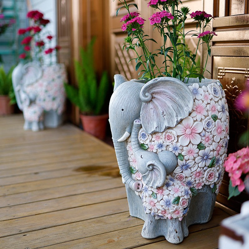 Resin Statue for Garden, Modern Garden Flower Pot, Unique Animal Statu – Art  Painting Canvas