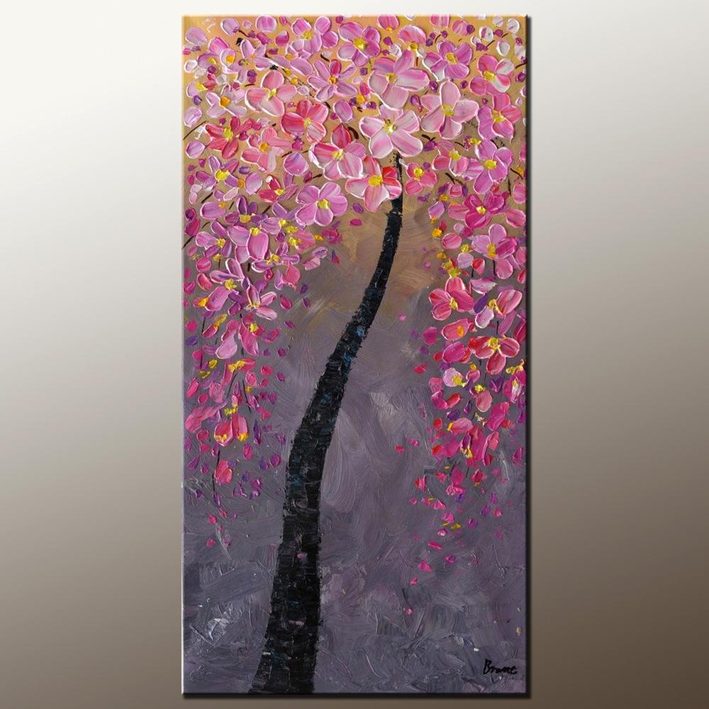 large tree of life painting on canvas