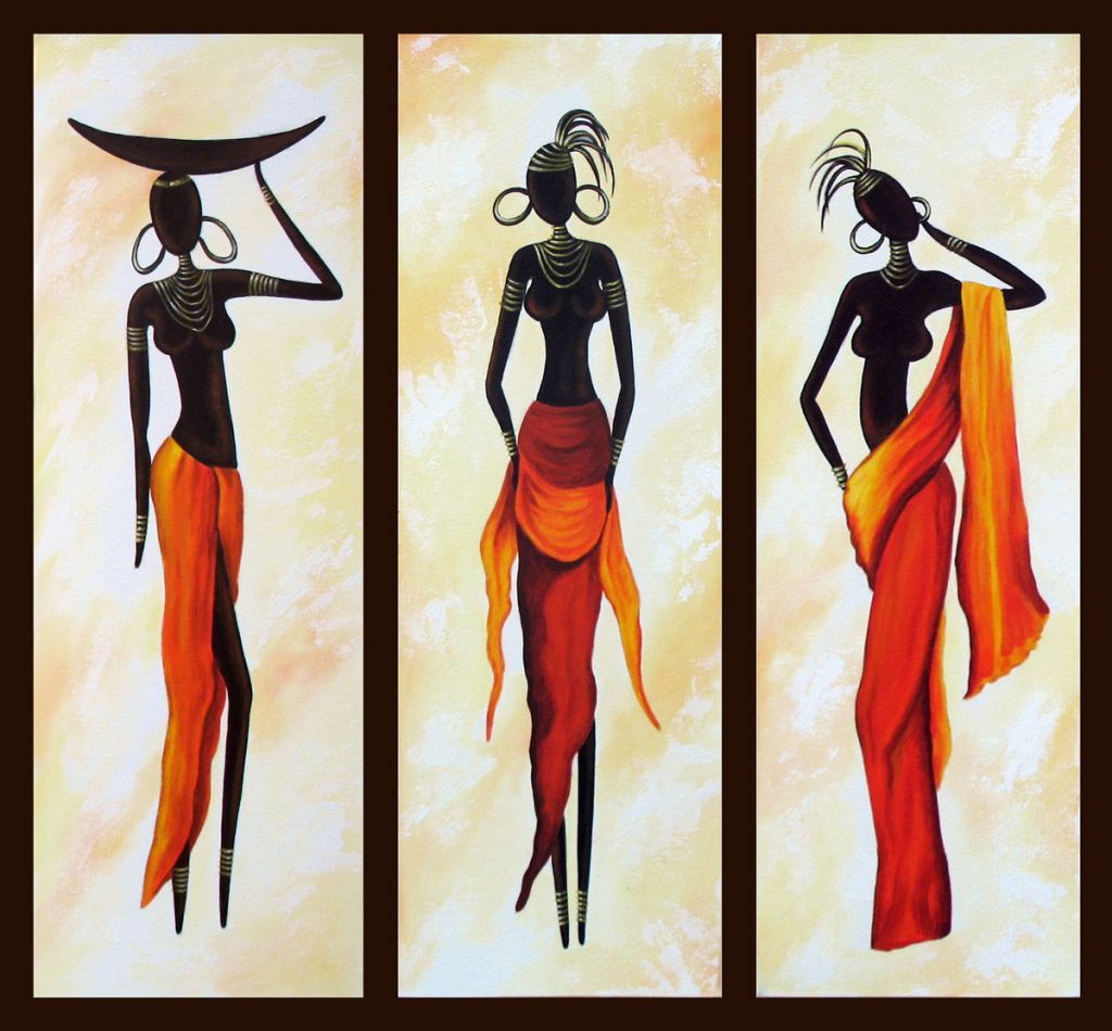 simple paintings of women