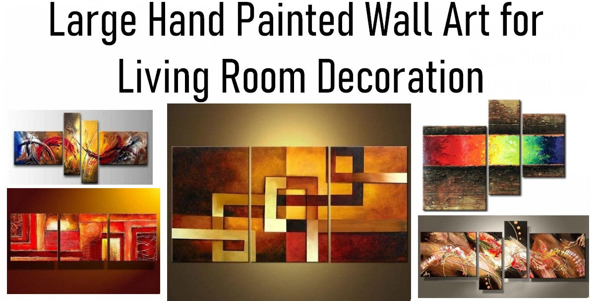 Living Room Wall Art Paintings, Modern Paintings for Living Room, Simp ...