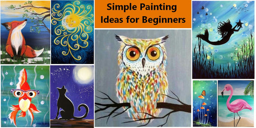 Easy DIY Cartoon Painting Ideas for Kids, Beginners Easy Paintings, Simple Cute Easy Painting Ideas for Beginners, Easy Abstract Painting on Canvas, Simple DIY Acrylic Wall Art Ideas