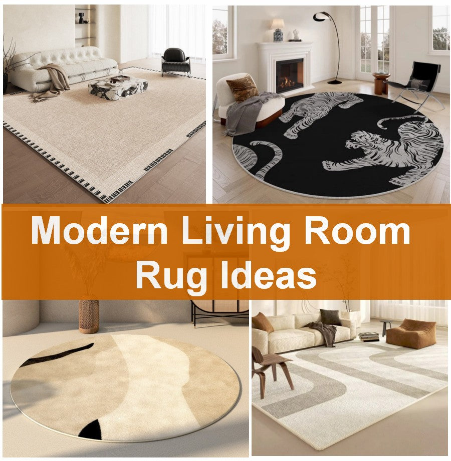 Extra Large Modern Rugs for Living Room, Dining Room Rug Placement Ideas, Geometric Modern Rugs, Contemporary Modern Rugs for Bedroom, Modern Round Rugs