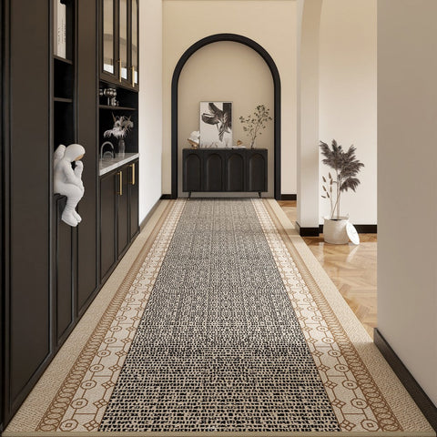 Non Slip Modern Long Hallway Runners, Extra Long Hallway Runners, Contepmorary Runner Rugs, Long Narrow Runner Rugs, Modern Entryway Runner Rug Ideas-Art Painting Canvas