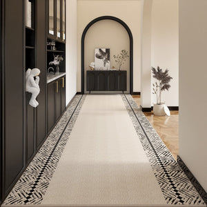 Extra Long Narrow Hallway Runners, Contepmorary Runner Rugs, Modern Entryway Runner Rug Ideas, Non Slip Modern Long Hallway Runners-Art Painting Canvas