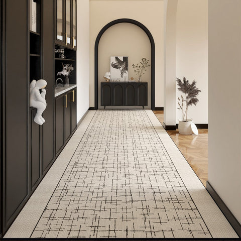 Contemporary Modern Long Hallway Runners, Easy Care Long Narrow Runner Rugs, Washable Entryway Runner Rug Ideas, Kitchen Runner Rugs, Entrance Hallway Runners-Art Painting Canvas