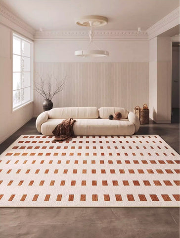 Modern Rug Ideas for Bedroom, Geometric Modern Rug Placement Ideas for Living Room, Contemporary Area Rugs for Dining Room-Art Painting Canvas