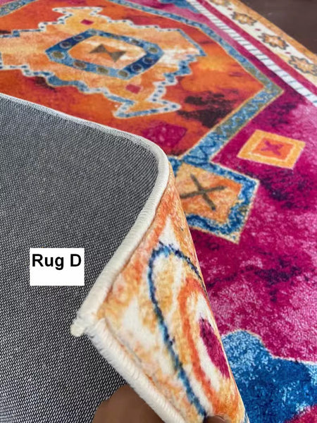 Traditional Persain Rugs for Bedroom, Morocco Area Rugs for Living Room, Traditional Colorful Persian Rugs, Vintage Area Rugs for Dining Room-Art Painting Canvas