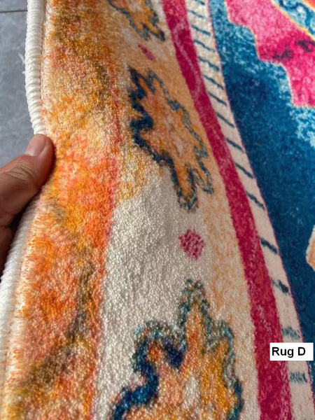 Traditional Persain Rugs for Bedroom, Morocco Area Rugs for Living Room, Traditional Colorful Persian Rugs, Vintage Area Rugs for Dining Room-Art Painting Canvas