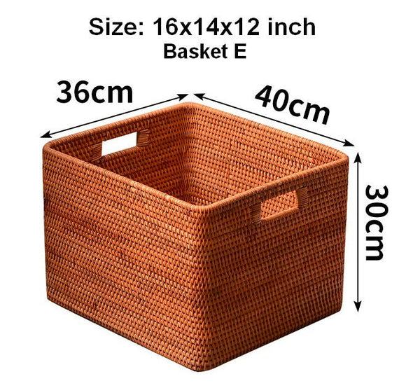 Laundry Storage Baskets, Rattan Storage Baskets for Kitchen, Storage Basket for Shelves, Kitchen Storage Basket, Storage Baskets for Bathroom-Art Painting Canvas