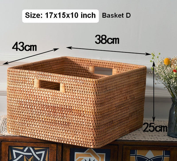 Storage Baskets for Bedroom, Extra Large Storage Basket for Clothes, Rectangular Storage Baskets, Storage Basket for Shelves-Art Painting Canvas