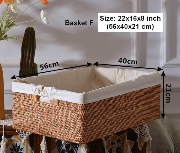 Storage Baskets for Bedroom, Extra Large Storage Basket for Clothes, Rectangular Storage Baskets, Storage Basket for Shelves-Art Painting Canvas