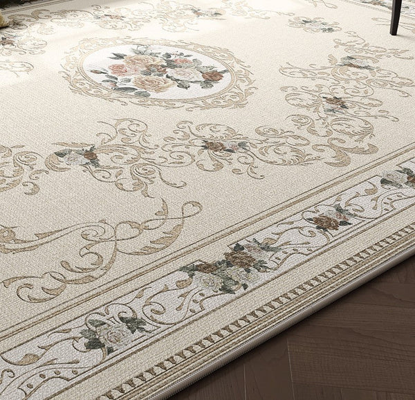 French Style Modern Rugs Next to Bed, Large Modern Rugs for Living Room, Modern Rugs under Dining Room Table, Modern Carpets for Bedroom-Art Painting Canvas