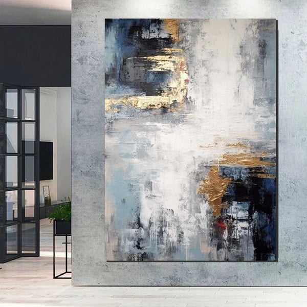 Simple Wall Art Ideas, Large Acrylic Canvas Paintings, Heavy Texture Painting, Bedroom Abstract Paintings, Modern Abstract Painting-Art Painting Canvas