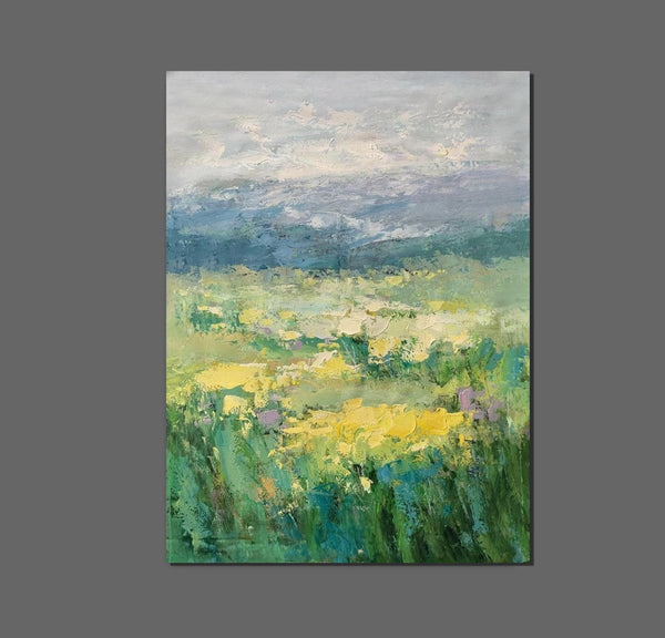 Large Acrylic Paintings for Bedroom, Abstract Landscape Painting, Bedroom Wall Art Paintings, Heavy Texture Canvas Art, Landscape Paintings for Living Room-Art Painting Canvas