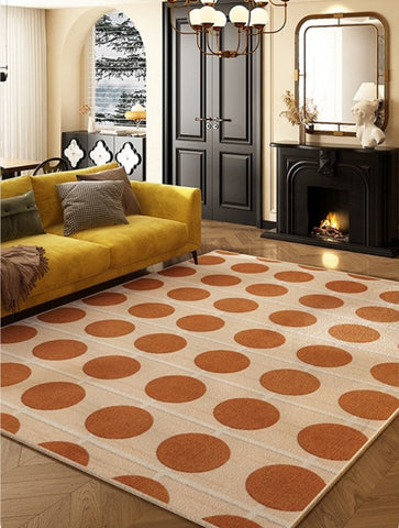 Geometric Contemporary Rugs for Dining Room, Bedroom Floor Rugs, Mid Century Modern Rug for Living Room, Modern Rugs for Living Room-Art Painting Canvas