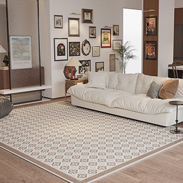 Mid Century Contemporary Modern Rugs for Living Room, Modern Rug Placement Ideas for Dining Room, Large Modern Rugs for Bedroom-Art Painting Canvas