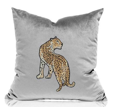 Cheetah Decorative Throw Pillows, Decorative Pillows for Living Room, Modern Sofa Pillows, Contemporary Throw Pillows-Art Painting Canvas