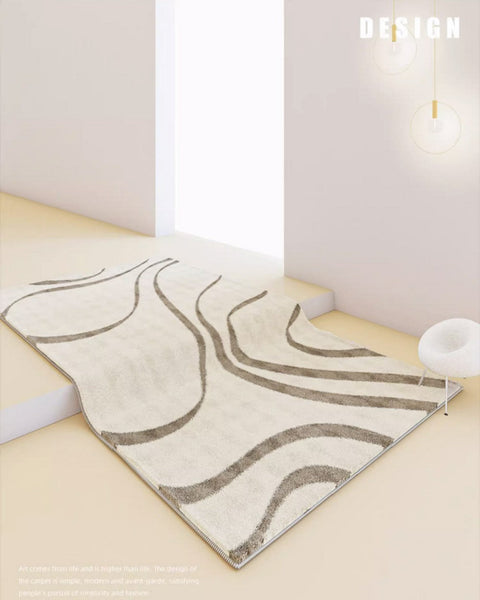 Modern Hallway Runner Rugs, Dining Room Modern Rug Ideas, Large Modern Rugs for Living Room, Contemporary Rugs Next to Bed, Modern Runner Rugs for Entryway-Art Painting Canvas