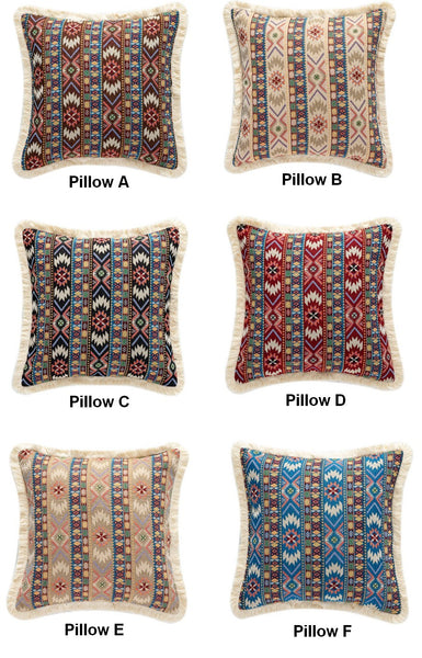 Bohemian Decorative Sofa Pillows for Living Room, Oriental Throw Pillow for Couch, Modern Geometric Decorative Throw Pillows for Bedroom-Art Painting Canvas