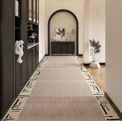 Modern Long Hallway Runners, Extra Long Entryway Runner Rug Ideas, Stain-resistant Non Slip Hallway Runner Rugs, Entrance Hallway Runners, Long Narrow Runner Rugs-Art Painting Canvas