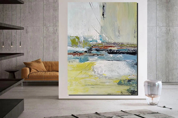 Extra Large Paintings for Living Room, Hand Painted Wall Art Paintings, Modern Abstract Art for Dining Room, Abstract Acrylic Painting-Art Painting Canvas