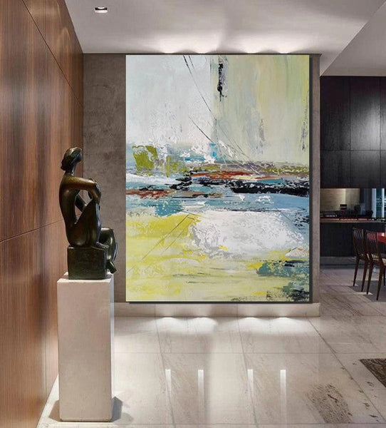 Extra Large Paintings for Living Room, Hand Painted Wall Art Paintings, Modern Abstract Art for Dining Room, Abstract Acrylic Painting-Art Painting Canvas