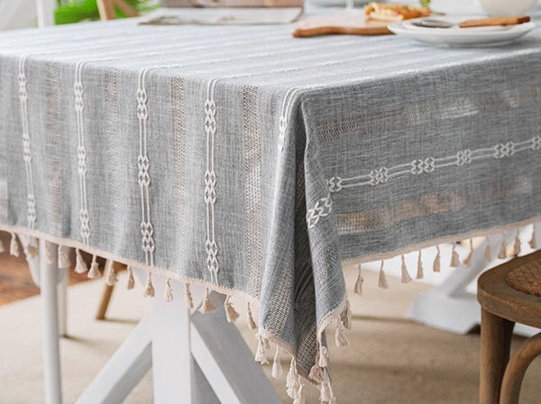 Rustic Table Covers for Kitchen, Linen Square Tablecloth for Sale, Country Farmhouse Tablecloth, Large Rectangle Tablecloth for Dining Room Table-Art Painting Canvas