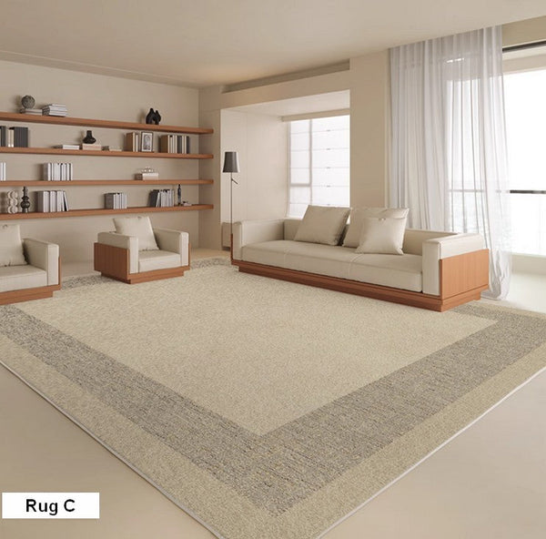 Large Modern Rugs in Living Room, Rectangular Modern Rugs under Sofa, Soft Contemporary Rugs for Bedroom, Dining Room Floor Carpets, Modern Rugs for Office-Art Painting Canvas