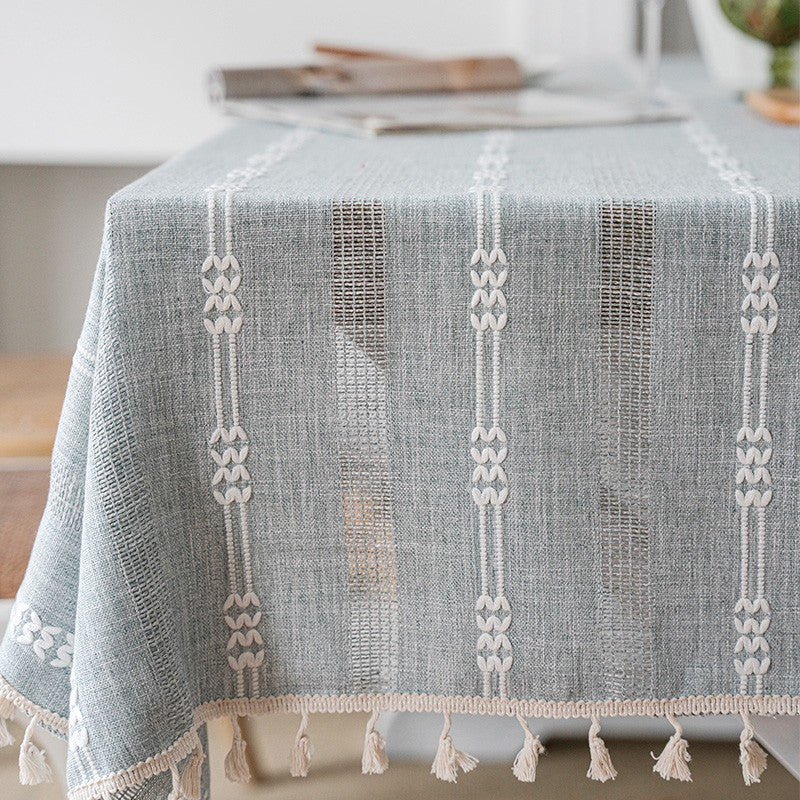 Rustic Table Covers for Kitchen, Linen Square Tablecloth for Sale, Country Farmhouse Tablecloth, Large Rectangle Tablecloth for Dining Room Table-Art Painting Canvas