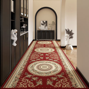 Washable Entryway Runner Rug Ideas, Bedside Runner Rugs, Non Slip Entrance Runner Rugs, Traditional Red Persian Long Narrow Runner Rugs, Extra Long Hallway Runners-Art Painting Canvas