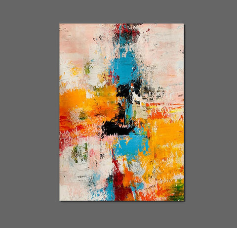 Modern Abstract Art for Bedroom, Abstract Acrylic Wall Painting, Hand Painted Wall Painting, Extra Large Paintings for Living Room, Simple Painting Ideas-Art Painting Canvas