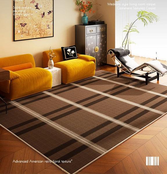 Bedroom Modern Floor Rugs, Modern Area Rug for Living Room, Mid Century Contemporary Rugs under Sofa, Large Area Rugs for Office-Art Painting Canvas