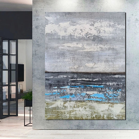 Living Room Acrylic Wall Art Ideas, Buy Art Online, Modern Abstract Paintings, Abstrct Acrylic Paintings, Heavy Texture Canvas Art-Art Painting Canvas