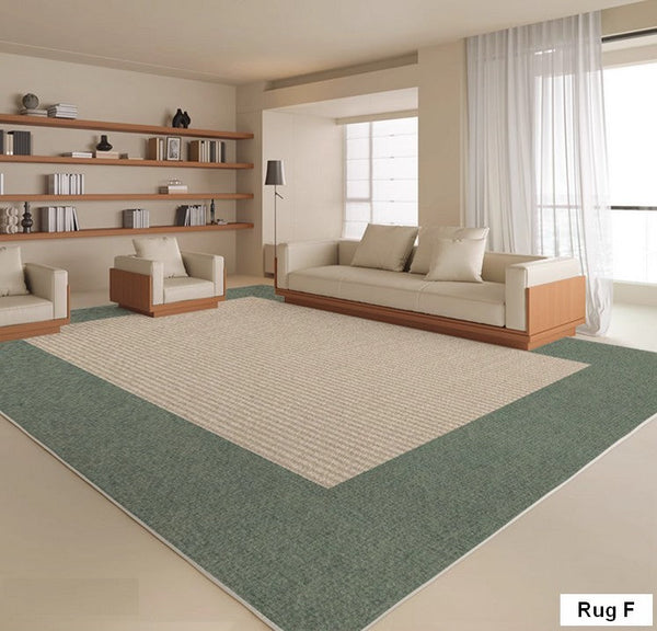 Large Modern Rugs in Living Room, Rectangular Modern Rugs under Sofa, Soft Contemporary Rugs for Bedroom, Dining Room Floor Carpets, Modern Rugs for Office-Art Painting Canvas