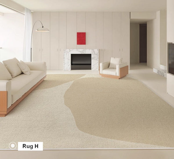 Large Modern Rugs in Living Room, Rectangular Modern Rugs under Sofa, Soft Contemporary Rugs for Bedroom, Dining Room Floor Carpets, Modern Rugs for Office-Art Painting Canvas