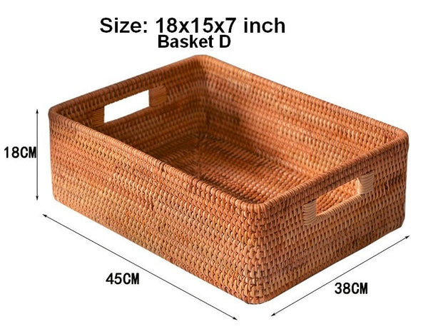 Laundry Storage Baskets, Rattan Storage Baskets for Kitchen, Storage Basket for Shelves, Kitchen Storage Basket, Storage Baskets for Bathroom-Art Painting Canvas