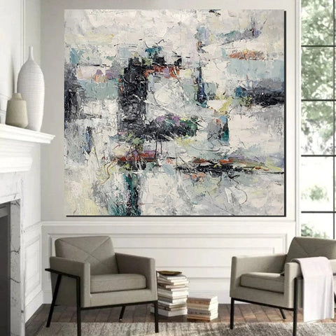 Large Simple Modern Art, Abstract Acrylic Painting, Bedroom Wall Art Paintings, Contemporary Wall Art Paintings, Acrylic Paintings for Living Room-Art Painting Canvas