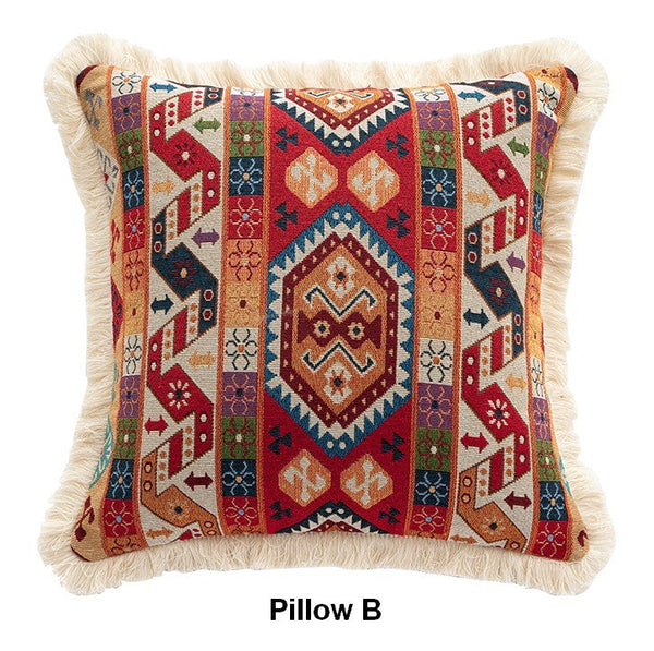 Bedroom Bohemian Decorative Sofa Pillows, Oriental Throw Pillow for Couch, Geometric Decorative Throw Pillows for Living Room (Copy)-Art Painting Canvas