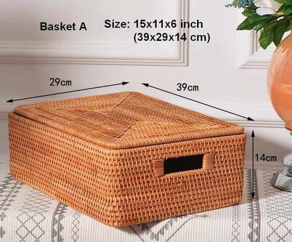 Storage Baskets for Toys, Rectangular Storage Basket for Shelves, Storage Basket with Lid, Storage Baskets for Bathroom, Storage Baskets for Clothes-Art Painting Canvas