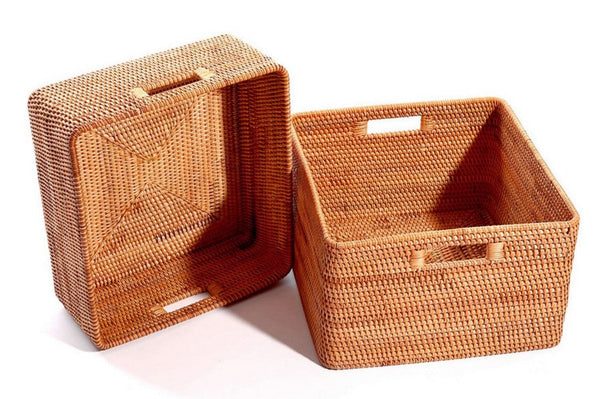 Laundry Storage Baskets, Rattan Storage Baskets for Kitchen, Storage Basket for Shelves, Kitchen Storage Basket, Storage Baskets for Bathroom-Art Painting Canvas