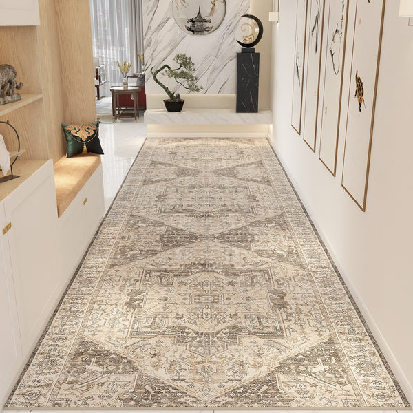 Washable Entryway Runner Rug Ideas, Bedside Runner Rugs, Non Slip Entrance Runner Rugs, Traditional Morocco Long Narrow Runner Rugs, Extra Long Hallway Runners-Art Painting Canvas