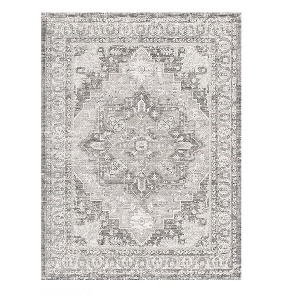 Gray Persain Rugs for Bedroom, Traditional Persian Rug, Vintage Area Rugs for Dining Room, Extra Large Vintage Persian Rugs, Oversized Area Rugs for Living Room-Art Painting Canvas