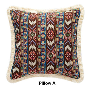 Unique Decorative Throw Pillows, Bohemian Decorative Sofa Pillows for Living Room, Extra Large Modern Geometric Pillows, Oriental Throw Pillow for Couch-Art Painting Canvas