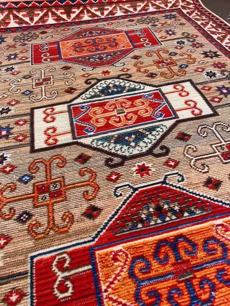 Morocco Area Rugs for Living Room, Persain Rugs for Bedroom, Traditional Colorful Persian Rugs, Vintage Area Rugs for Dining Room-Art Painting Canvas