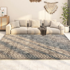 Morocco Contemporary Rug Ideas for Living Room, Hallway Modern Runner Rugs, Modern Runner Rugs Next to Bed, Large Modern Rugs for Dining Room-Art Painting Canvas